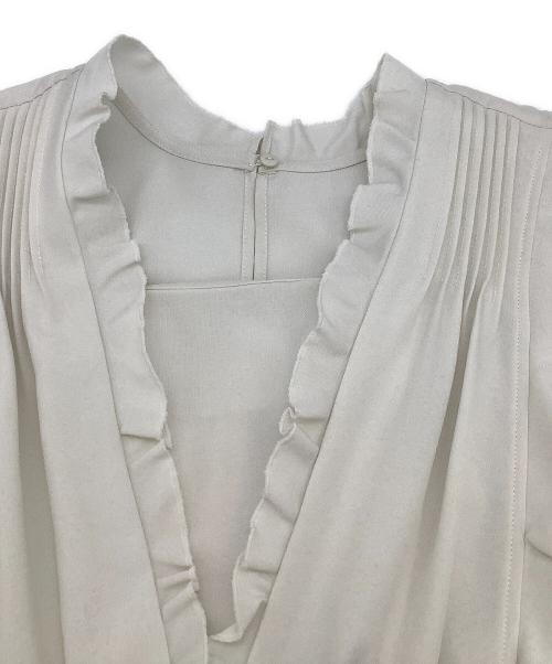 Snidel（スナイデル）Snidel (スナイデル) ノースリーブワンピース Sustainableデザインティアードワンピース ベージュの古着・服飾アイテム