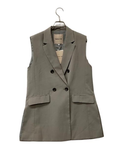 Apuweiser-riche（アプワイザーリッシェ）Apuweiser-riche (アプワイザーリッシェ) ジレ サイドスリットジレ ベージュ サイズ:2の古着・服飾アイテム