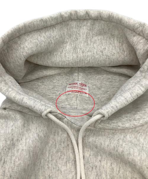 Champion REVERSE WEAVE（チャンピオン リバース ウィーブ）Champion REVERSE WEAVE (チャンピオン リバース ウィーブ) パーカー PULLOVER AFTER HOODED SWEAT SHIRT ホワイト サイズ:X-LARGEの古着・服飾アイテム