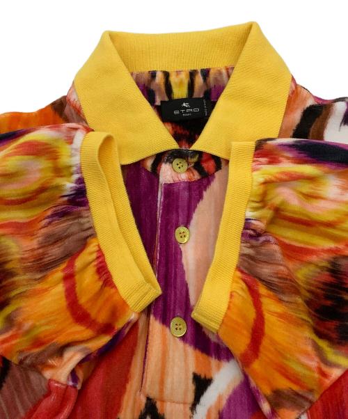 ETRO（エトロ）ETRO (エトロ) 半袖シャツ パイル地 襟付きポロシャツ マルチカラー サイズ:40の古着・服飾アイテム