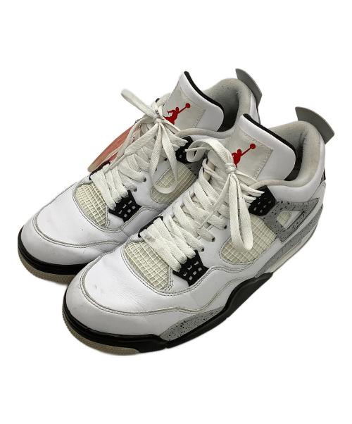 NIKE（ナイキ）NIKE (ナイキ) ハイカットスニーカー AIR JORDAN 4 RETRO OG ホワイト サイズ:cm 28の古着・服飾アイテム