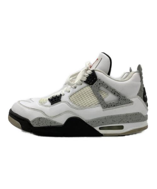 NIKE（ナイキ）NIKE (ナイキ) ハイカットスニーカー AIR JORDAN 4 RETRO OG ホワイト サイズ:cm 28の古着・服飾アイテム