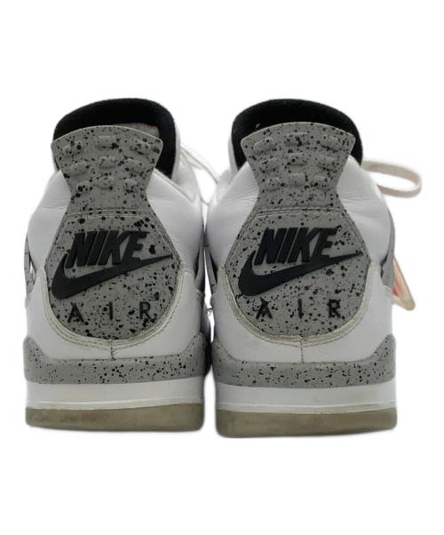 NIKE（ナイキ）NIKE (ナイキ) ハイカットスニーカー AIR JORDAN 4 RETRO OG ホワイト サイズ:cm 28の古着・服飾アイテム