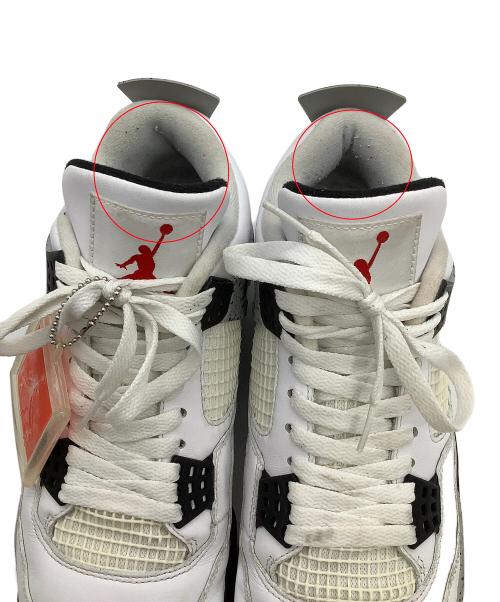 NIKE（ナイキ）NIKE (ナイキ) ハイカットスニーカー AIR JORDAN 4 RETRO OG ホワイト サイズ:cm 28の古着・服飾アイテム
