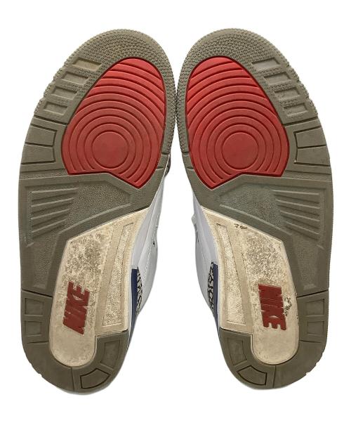 NIKE（ナイキ）NIKE (ナイキ) ハイカットスニーカー AIR JORDAN 3 RETRO OG ホワイト×ブルー サイズ:cm 28の古着・服飾アイテム