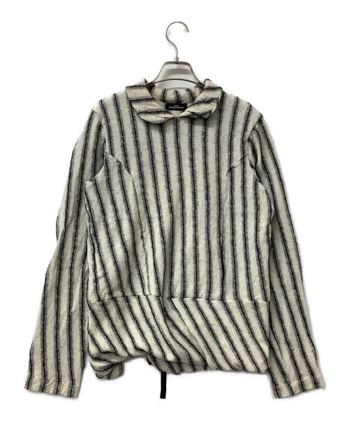 tricot COMME des GARCONS（トリココムデギャルソン）tricot COMME des GARCONS (トリココムデギャルソン) ニット 薄手ニット ホワイト×ブラック サイズ:不明の古着・服飾アイテム