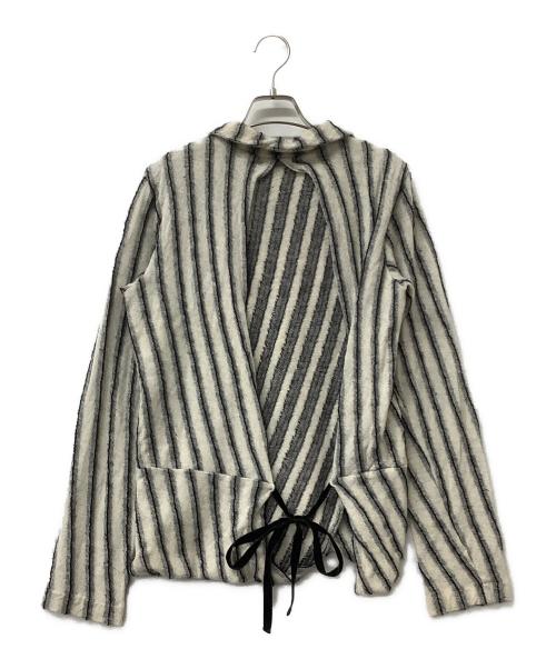 tricot COMME des GARCONS（トリココムデギャルソン）tricot COMME des GARCONS (トリココムデギャルソン) ニット 薄手ニット ホワイト×ブラック サイズ:不明の古着・服飾アイテム