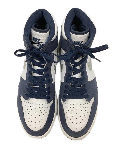NIKE（ナイキ）NIKE (ナイキ) スニーカー AIR JORDAN 1 HIGH OG CO.JP ネイビー×ホワイト サイズ:cm 27の古着・服飾アイテム
