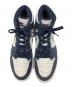 中古・古着 NIKE (ナイキ) スニーカー AIR JORDAN 1 HIGH OG CO.JP ネイビー×ホワイト サイズ:cm 27：20000円