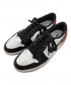 NIKEナイキ）の古着「スニーカー AIR JORDAN 1 RETRO LOW OG」｜ブラック×レッド