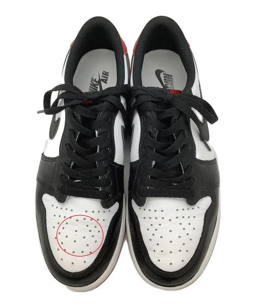 NIKE（ナイキ）NIKE (ナイキ) スニーカー AIR JORDAN 1 RETRO LOW OG ブラック×レッド サイズ:cm 27の古着・服飾アイテム