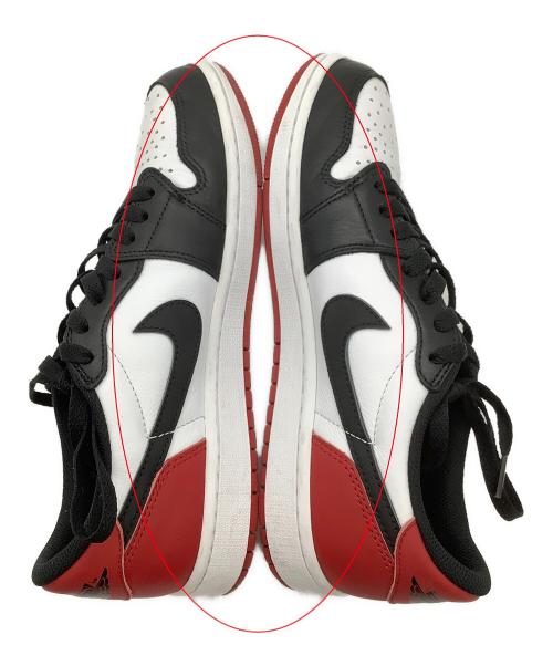 NIKE（ナイキ）NIKE (ナイキ) スニーカー AIR JORDAN 1 RETRO LOW OG ブラック×レッド サイズ:cm 27の古着・服飾アイテム