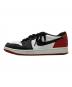 NIKE (ナイキ) スニーカー AIR JORDAN 1 RETRO LOW OG ブラック×レッド サイズ:cm 27：5000円