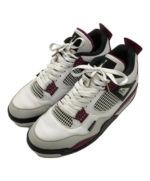 NIKE（ナイキ）NIKE (ナイキ) スニーカーAIR JORDAN 4 RETRO PSG ホワイト×パープル サイズ:cm 27の古着・服飾アイテム