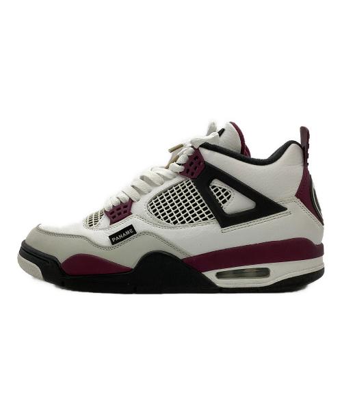 NIKE（ナイキ）NIKE (ナイキ) スニーカーAIR JORDAN 4 RETRO PSG ホワイト×パープル サイズ:cm 27の古着・服飾アイテム