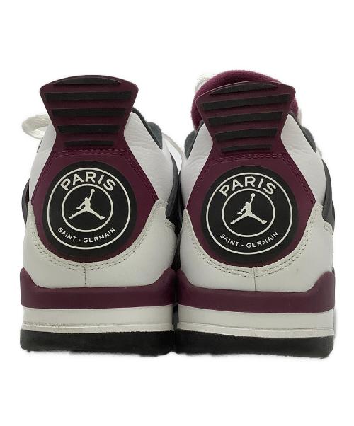 NIKE（ナイキ）NIKE (ナイキ) スニーカーAIR JORDAN 4 RETRO PSG ホワイト×パープル サイズ:cm 27の古着・服飾アイテム