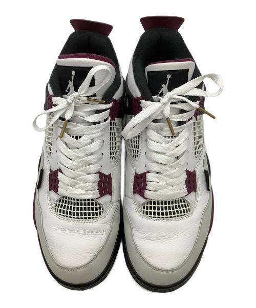 NIKE（ナイキ）NIKE (ナイキ) スニーカーAIR JORDAN 4 RETRO PSG ホワイト×パープル サイズ:cm 27の古着・服飾アイテム