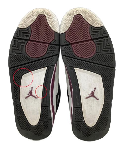 NIKE（ナイキ）NIKE (ナイキ) スニーカーAIR JORDAN 4 RETRO PSG ホワイト×パープル サイズ:cm 27の古着・服飾アイテム