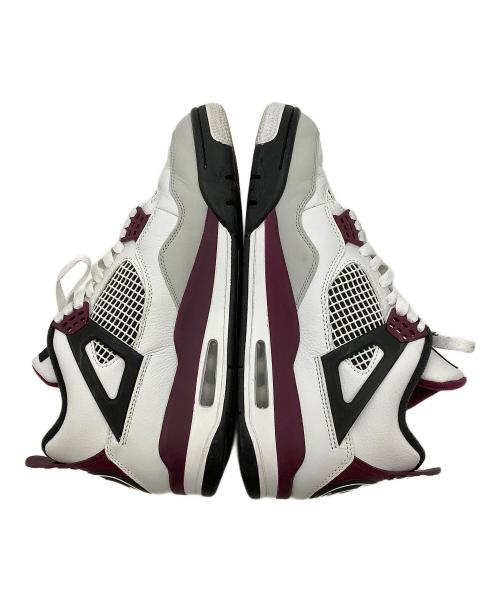 NIKE（ナイキ）NIKE (ナイキ) スニーカーAIR JORDAN 4 RETRO PSG ホワイト×パープル サイズ:cm 27の古着・服飾アイテム