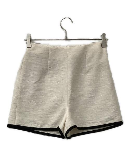 HER LIP TO（ハーリップトゥ）HER LIP TO (ハーリップトゥ) セットアップ Mondrian Tweed Set-Up ベージュ×ブラック サイズ:Sの古着・服飾アイテム