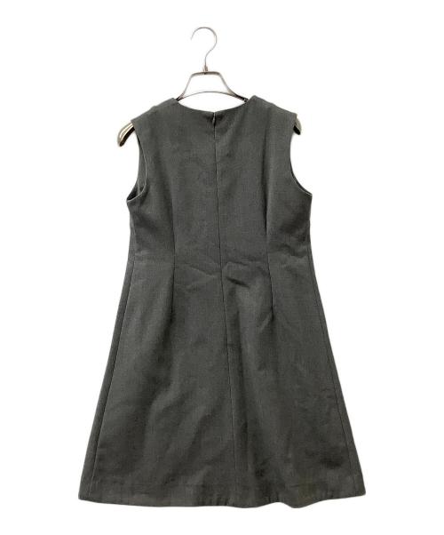 Snidel（スナイデル）Snidel (スナイデル) ノースリーブワンピース カラーミニワンピース グレーの古着・服飾アイテム