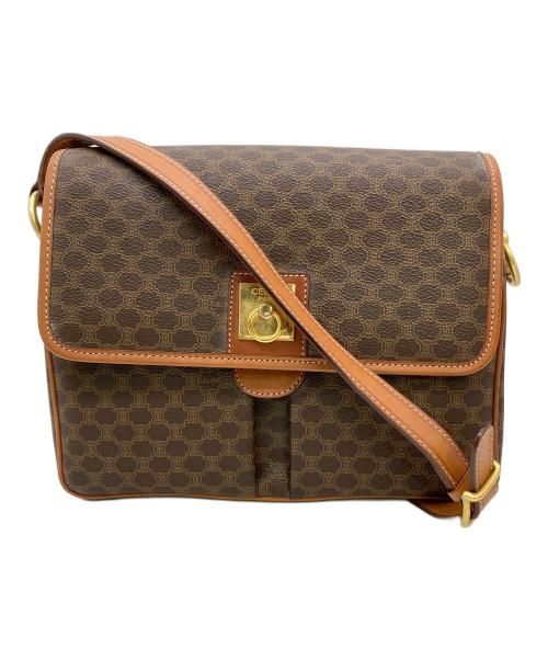 CELINE（セリーヌ）CELINE (セリーヌ) ショルダーバッグ マカダム ブラウンの古着・服飾アイテム