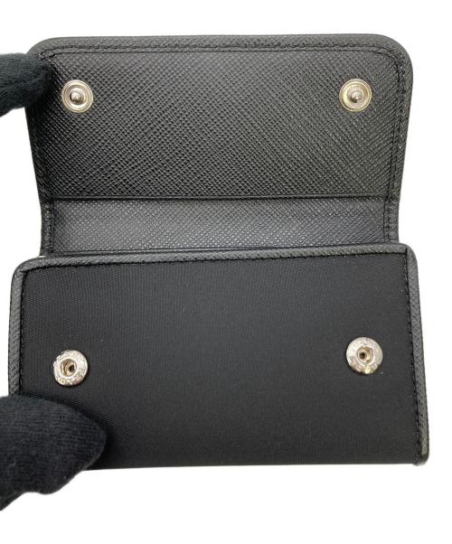 PRADA（プラダ）PRADA (プラダ) キーケース トライアングルロゴ ブラックの古着・服飾アイテム