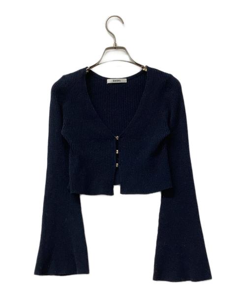 Snidel（スナイデル）Snidel (スナイデル) ワンピース カーデセットサテンキャミワンピース ネイビーの古着・服飾アイテム