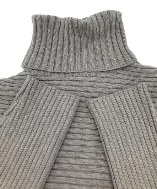 Snidel（スナイデル）Snidel (スナイデル) アシメショートニットコンビワンピ グレーの古着・服飾アイテム