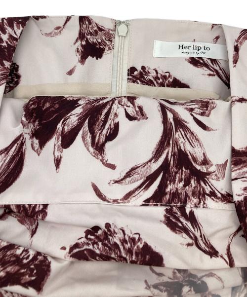 HER LIP TO（ハーリップトゥ）HER LIP TO (ハーリップトゥ) dahlia belted dress ブラウン サイズ:Mの古着・服飾アイテム