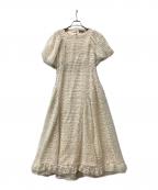 ROSY LUCEロージールーチェ）の古着「ワンピース ボリュームバックオープンワンピース」｜ベージュ