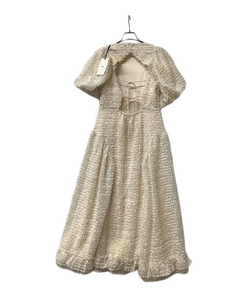 ROSY LUCE（ロージールーチェ）ROSY LUCE (ロージールーチェ) ワンピース ボリュームバックオープンワンピース ベージュ サイズ:Sの古着・服飾アイテム