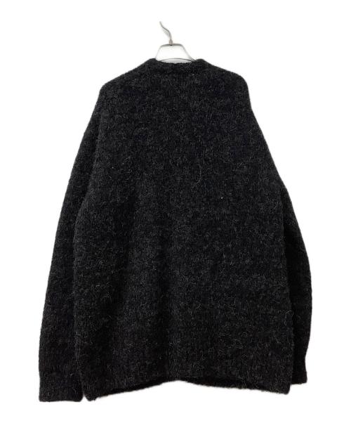 AURALEE（オーラリー）AURALEE (オーラリー) ニットカーディガン ALPACA WOOL SUPER LIGHT KNIT BIG CARDIGAN ブラック サイズ:5の古着・服飾アイテム