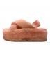 UGG (アグ) ファーサンダル Fuzzita Clear ピンク サイズ:JAPAN 25：5000円