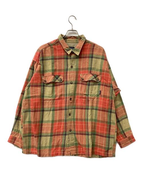 Patagonia（パタゴニア）Patagonia (パタゴニア) ネルシャツ frannel shirt ベージュ×レッド サイズ:XLの古着・服飾アイテム