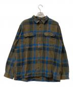 Patagoniaパタゴニア）の古着「シャツ フランネルチェックシャツ」｜ベージュ×ブルー