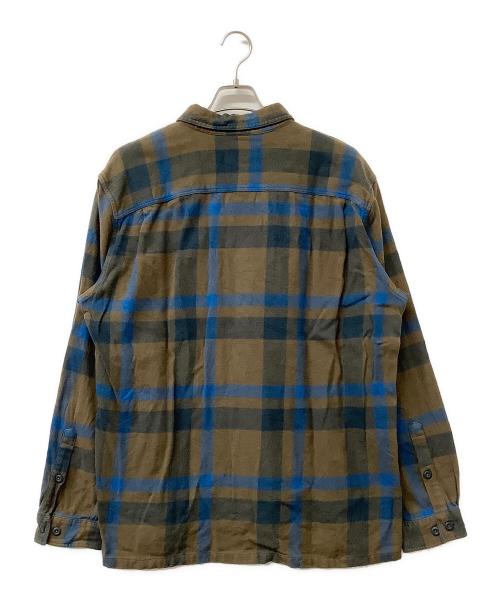 Patagonia（パタゴニア）Patagonia (パタゴニア) シャツ フランネルチェックシャツ ベージュ×ブルー サイズ:XLの古着・服飾アイテム