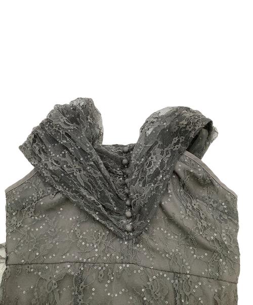 LeJa（レジャ）LeJa (レジャ) ワンピース 2WAYレース花柄オフショルダーマーメイドワンピースドレス グレー サイズ:Sの古着・服飾アイテム