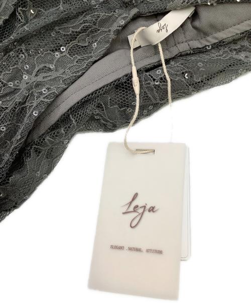 LeJa（レジャ）LeJa (レジャ) ワンピース 2WAYレース花柄オフショルダーマーメイドワンピースドレス グレー サイズ:Sの古着・服飾アイテム