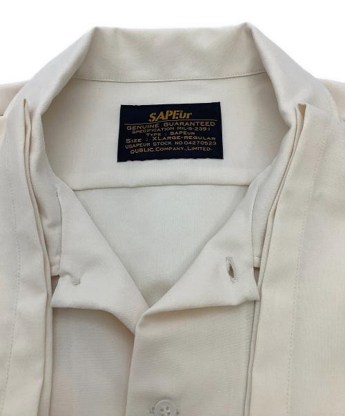 SAPEur（サプール）SAPEur (サプール) シャツ 半袖シャツ アイボリー サイズ:XLARGE-REGULARの古着・服飾アイテム