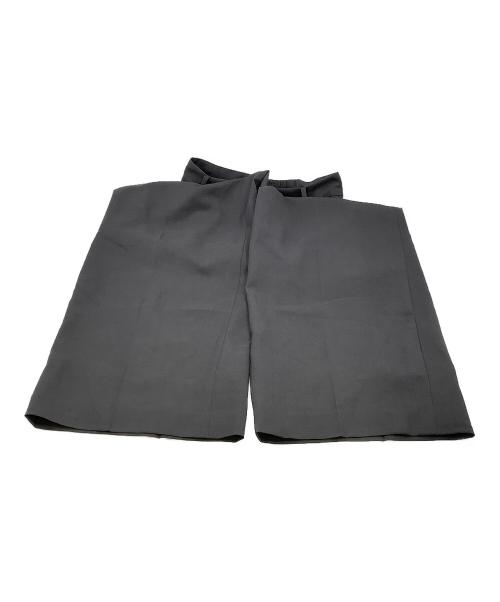 FRAY ID（フレイ アイディー）FRAY ID (フレイ アイディー) パンツ レザーベルテッドワイドストレートパンツ ブラック サイズ:1の古着・服飾アイテム