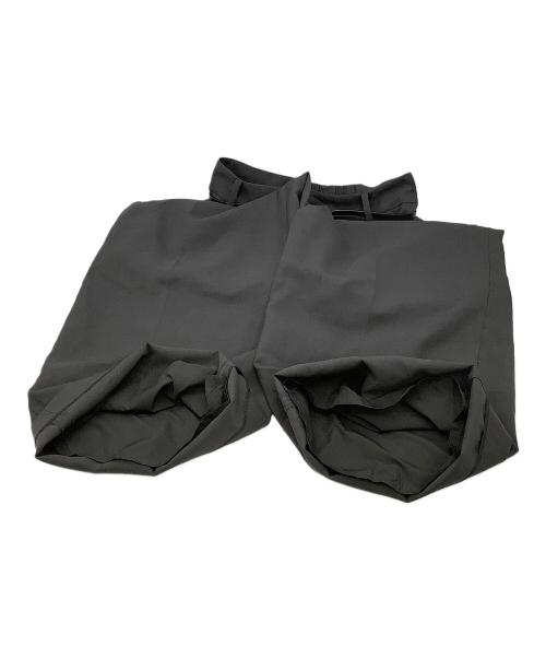 FRAY ID（フレイ アイディー）FRAY ID (フレイ アイディー) パンツ レザーベルテッドワイドストレートパンツ ブラック サイズ:1の古着・服飾アイテム