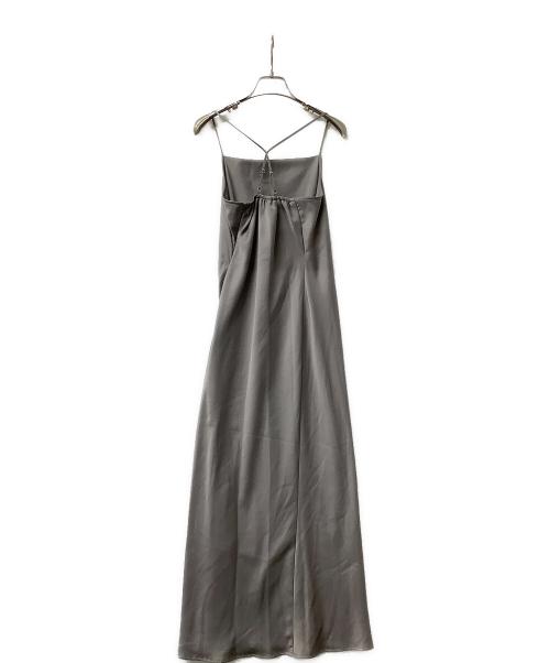 Snidel（スナイデル）Snidel (スナイデル) ワンピース クロシェカーデ&サテンキャミワンピ グリーンの古着・服飾アイテム