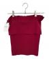 HER LIP TO（ハーリップトゥ）の古着「Ruched Off Shoulder Knit Top」｜レッド