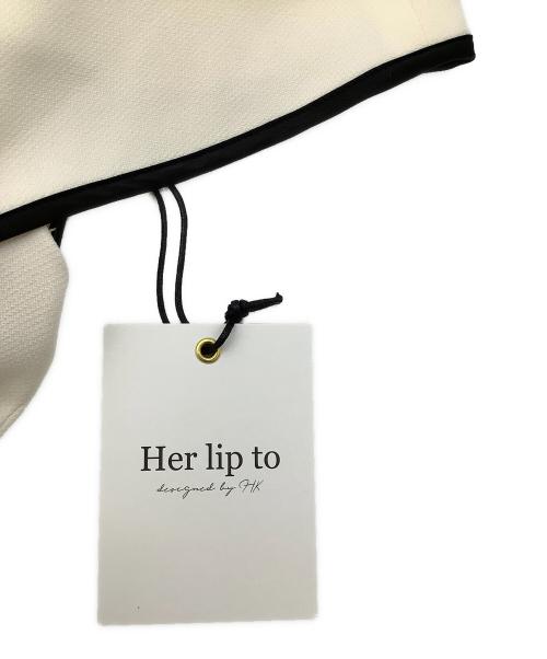 HER LIP TO（ハーリップトゥ）HER LIP TO (ハーリップトゥ) ワンピース Bern Two-Way Dress ベージュ サイズ:Sの古着・服飾アイテム