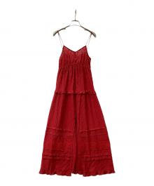 Snidel（スナイデル）の古着「キャミソールトップス レースキャミTOPS」｜レッド