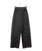 eimy istoireエイミーイストワール）の古着「ジーンズ デコラティブデニム」｜ブラック