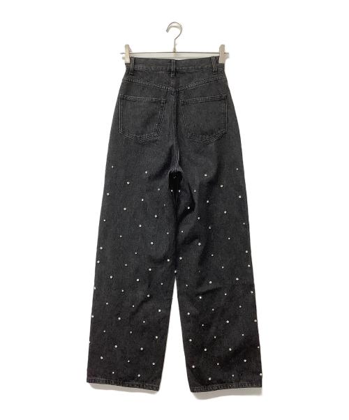eimy istoire（エイミーイストワール）eimy istoire (エイミーイストワール) ジーンズ デコラティブデニム ブラック サイズ:Sの古着・服飾アイテム