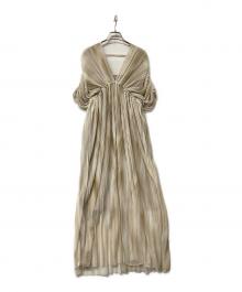 anuans（アニュアンス）の古着「ワンピース アブストラクトパターンワンピース」｜ブラウン