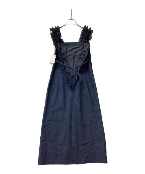 Rirandture（リランドチュール）Rirandture (リランドチュール) ワンピース ショルダーフリルIラインワンピース ネイビー サイズ:1の古着・服飾アイテム